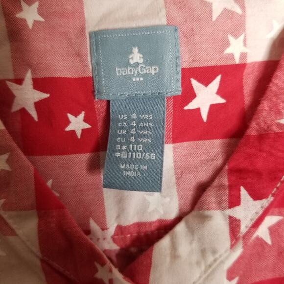 Baby Gap Gingham Sleeveless Romper 4 - Picture 6 of 6